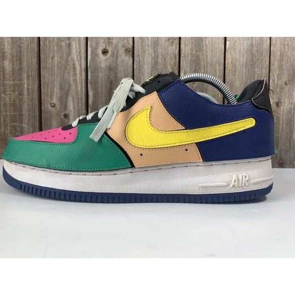 Nike Air Force 1/1 Black Multi-Color Hook And Loop Mens Shoe Size 10 - Picture 4 of 9